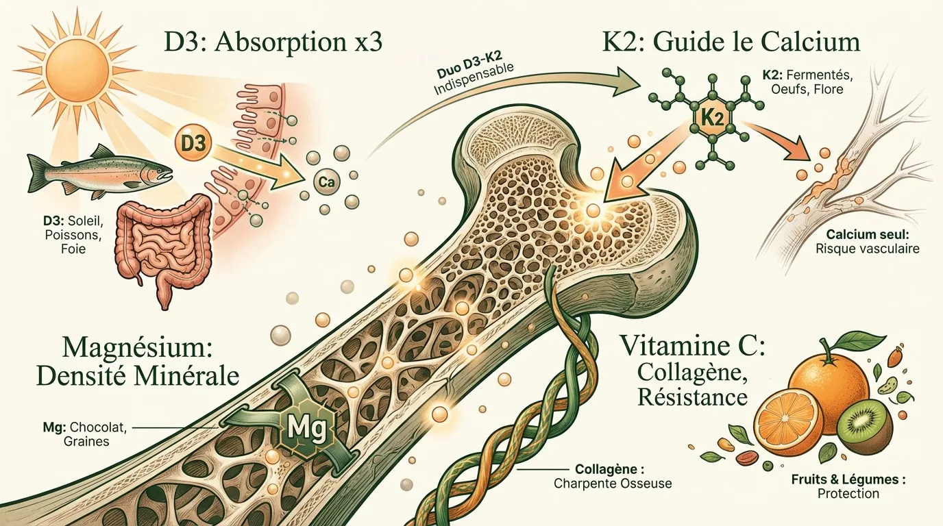 Approche globale pour la santé des os et des articulations via les nutriments