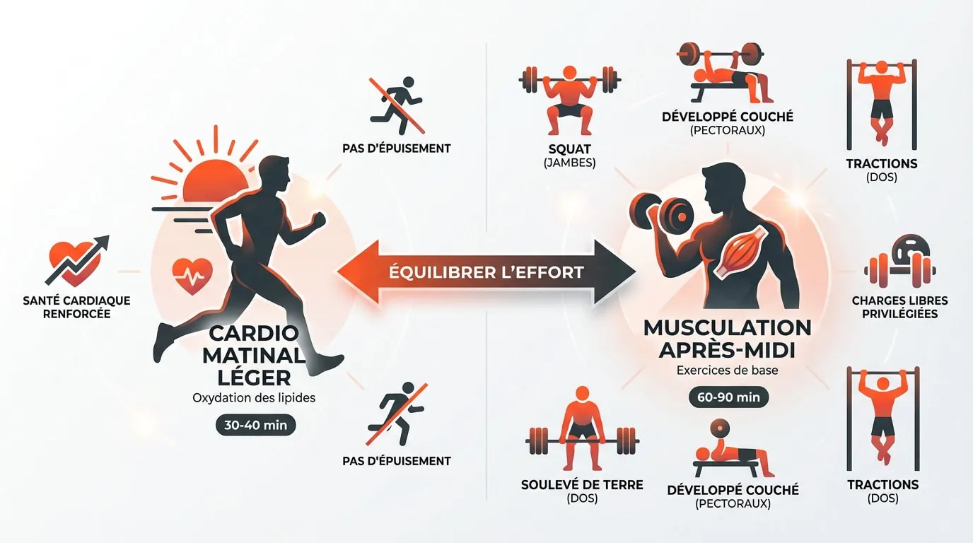 Homme s'entraînant en salle de musculation pour une transformation physique