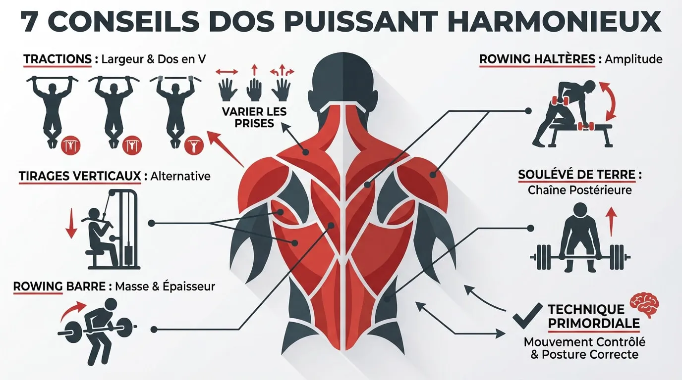 Musculation du dos pour un physique en V puissant et harmonieux