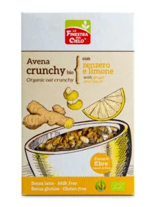 Croquant à l'avoine, au gingembre et au citron, biologique et sans gluten