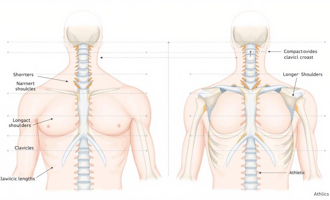Clavicule courte ou longue : différences et impact sur le physique