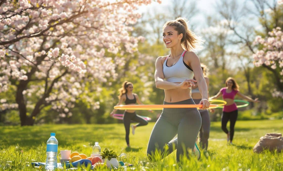 Exercices de hula hoop pour sculpter votre silhouette en s'amusant