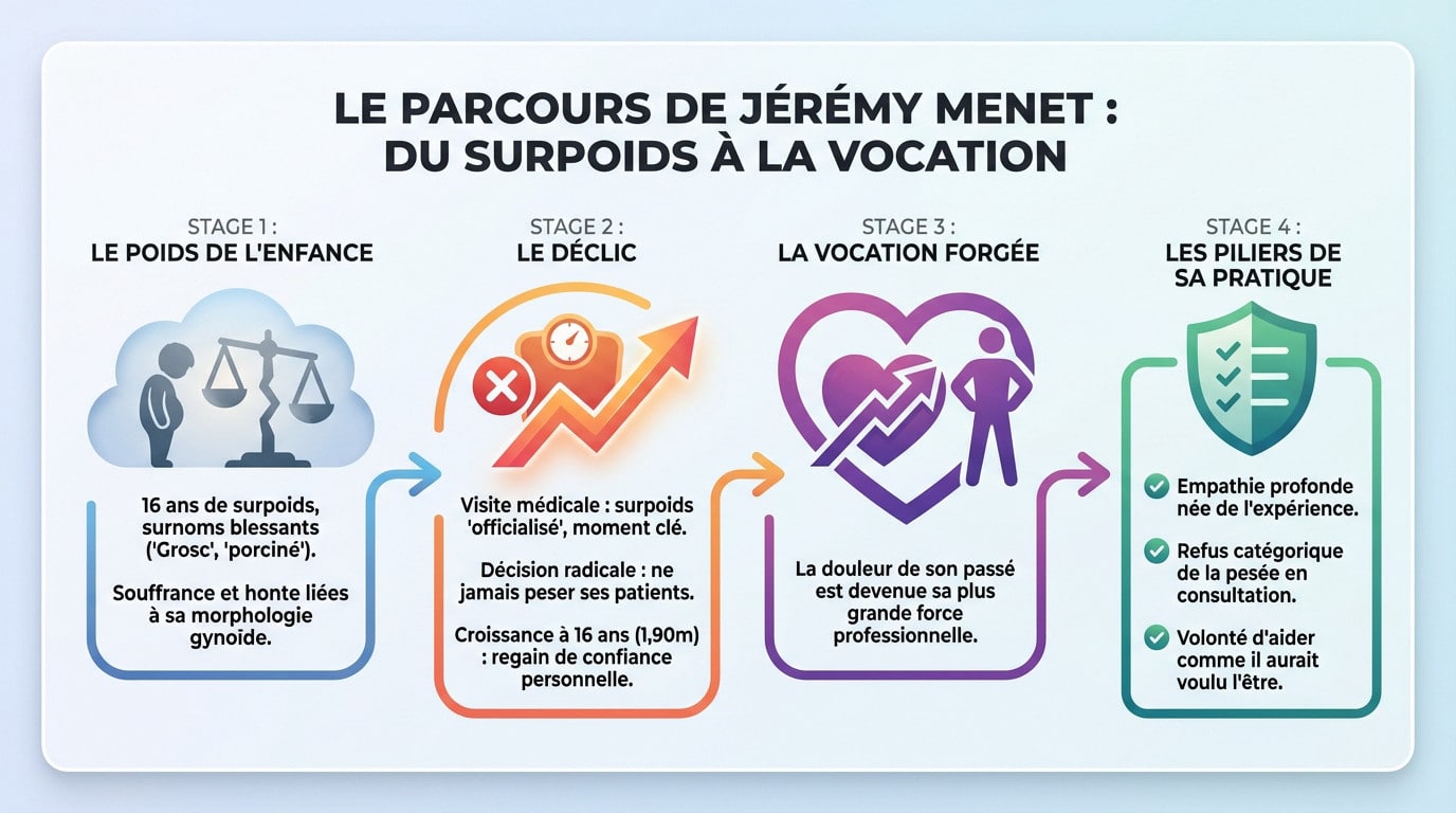 Jérémy Menet enfant et son évolution vers le métier de nutritionniste