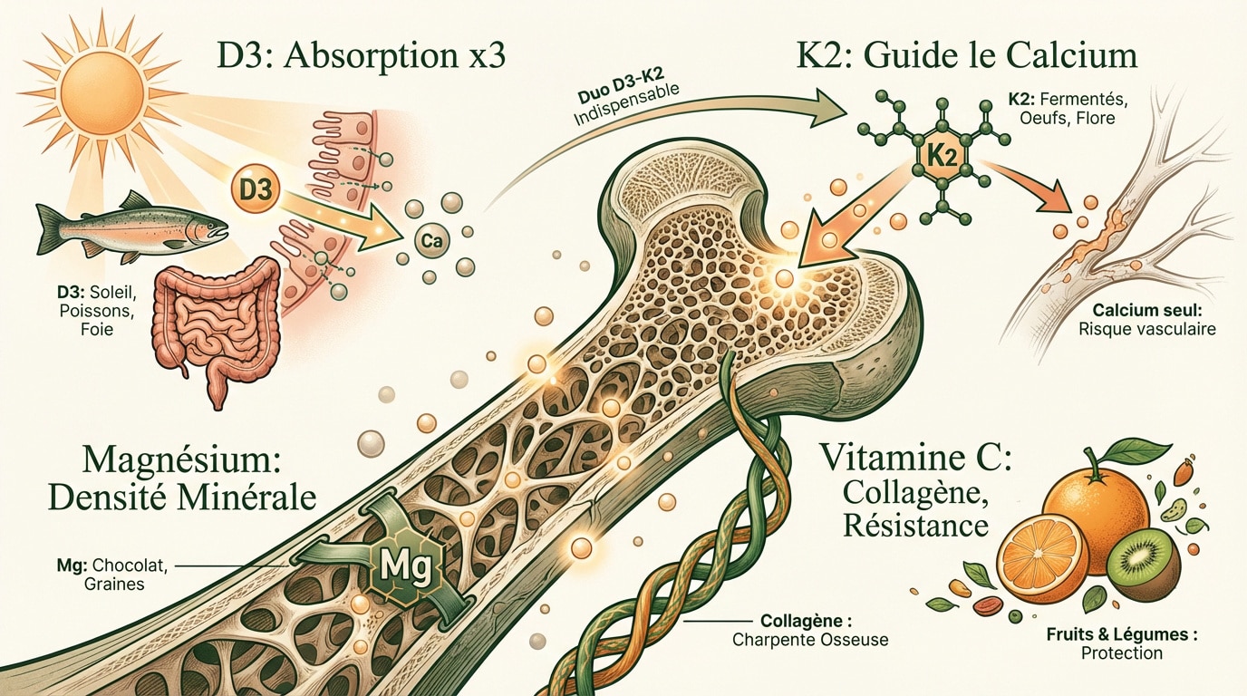 Approche globale pour la santé des os et des articulations via les nutriments