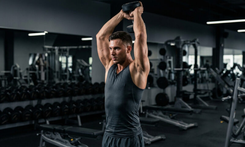 Extension triceps tête : la technique pour des bras massifs